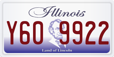 IL license plate Y609922