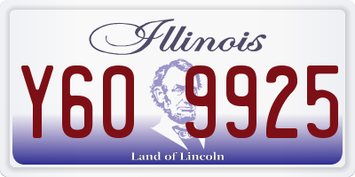 IL license plate Y609925