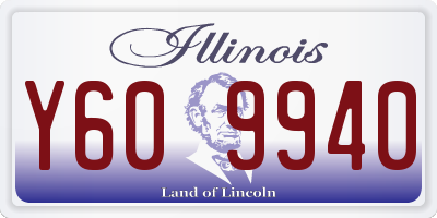 IL license plate Y609940