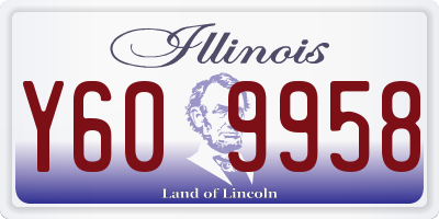 IL license plate Y609958