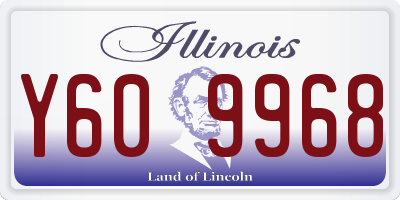 IL license plate Y609968