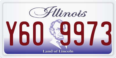 IL license plate Y609973