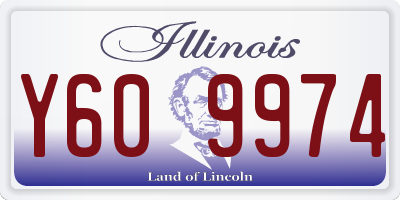 IL license plate Y609974