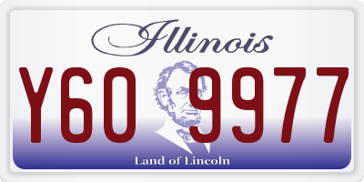 IL license plate Y609977