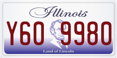 IL license plate Y609980