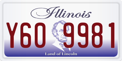 IL license plate Y609981