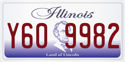 IL license plate Y609982