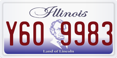 IL license plate Y609983