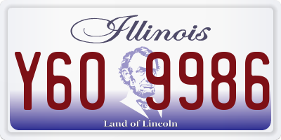 IL license plate Y609986