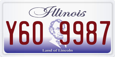 IL license plate Y609987