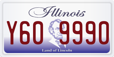 IL license plate Y609990