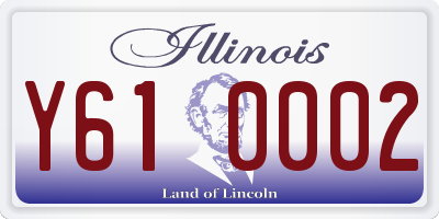 IL license plate Y610002