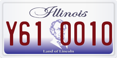 IL license plate Y610010