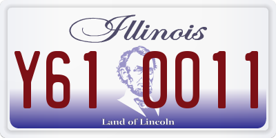 IL license plate Y610011