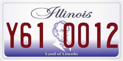 IL license plate Y610012