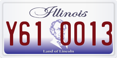 IL license plate Y610013