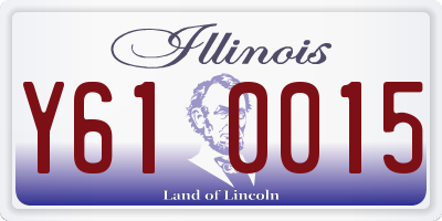 IL license plate Y610015