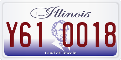 IL license plate Y610018