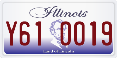 IL license plate Y610019