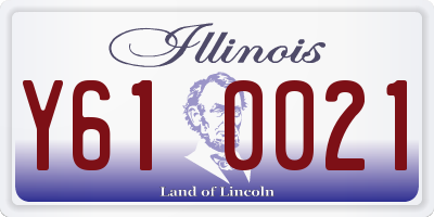 IL license plate Y610021
