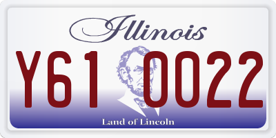 IL license plate Y610022
