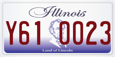 IL license plate Y610023