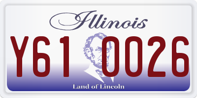 IL license plate Y610026