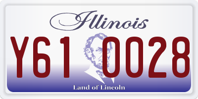 IL license plate Y610028