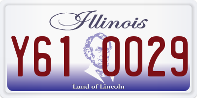 IL license plate Y610029