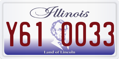IL license plate Y610033