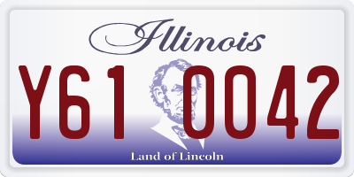 IL license plate Y610042