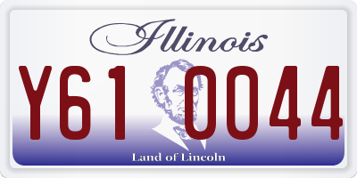 IL license plate Y610044