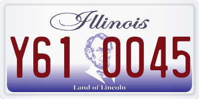 IL license plate Y610045