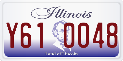 IL license plate Y610048
