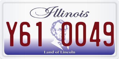 IL license plate Y610049