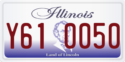 IL license plate Y610050
