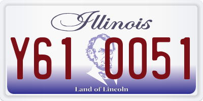 IL license plate Y610051