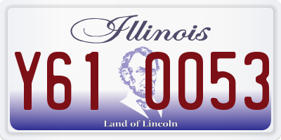 IL license plate Y610053