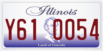 IL license plate Y610054