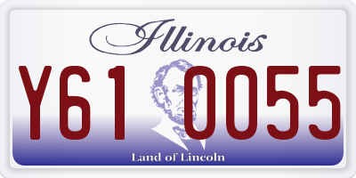 IL license plate Y610055