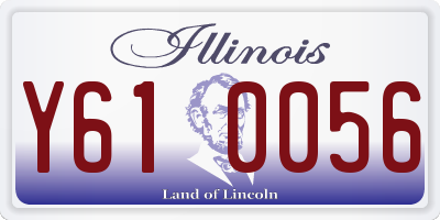 IL license plate Y610056