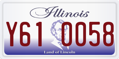 IL license plate Y610058