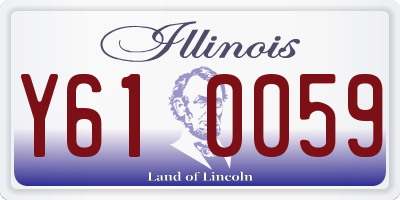 IL license plate Y610059