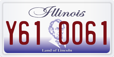 IL license plate Y610061