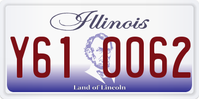 IL license plate Y610062