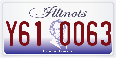 IL license plate Y610063