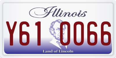 IL license plate Y610066