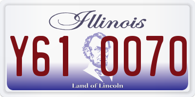 IL license plate Y610070