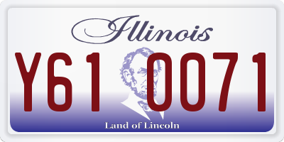 IL license plate Y610071