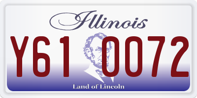 IL license plate Y610072